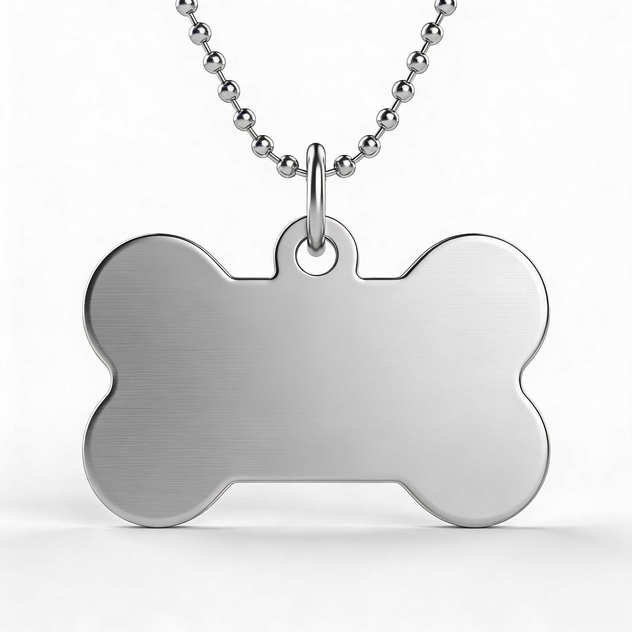 Dkjg Skjane Personalisierte Hundemarke aus Edelstahl - 25mm | 30mm | 35mm, Individuell gravierbar, Robuste Tiermarke, Dogtag Anhänger Hunde, Pferde, Katzen & Welpen (Silberfarben, 25 mm