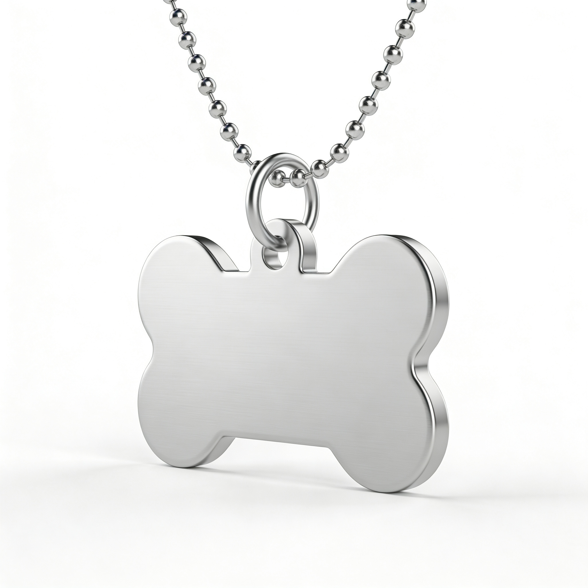 Dkjg Skjane Personalisierte Hundemarke aus Edelstahl - 25mm | 30mm | 35mm, Individuell gravierbar, Robuste Tiermarke, Dogtag Anhänger Hunde, Pferde, Katzen & Welpen (Silberfarben, 25 mm